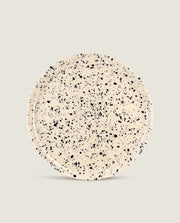 Black speckled dessert plate Ketti