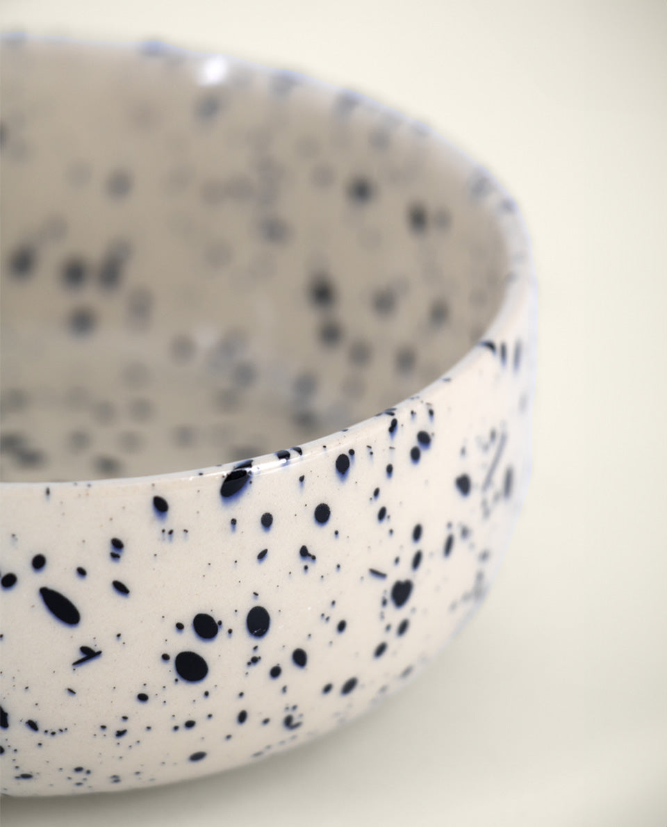 Black speckled bowl Ketti