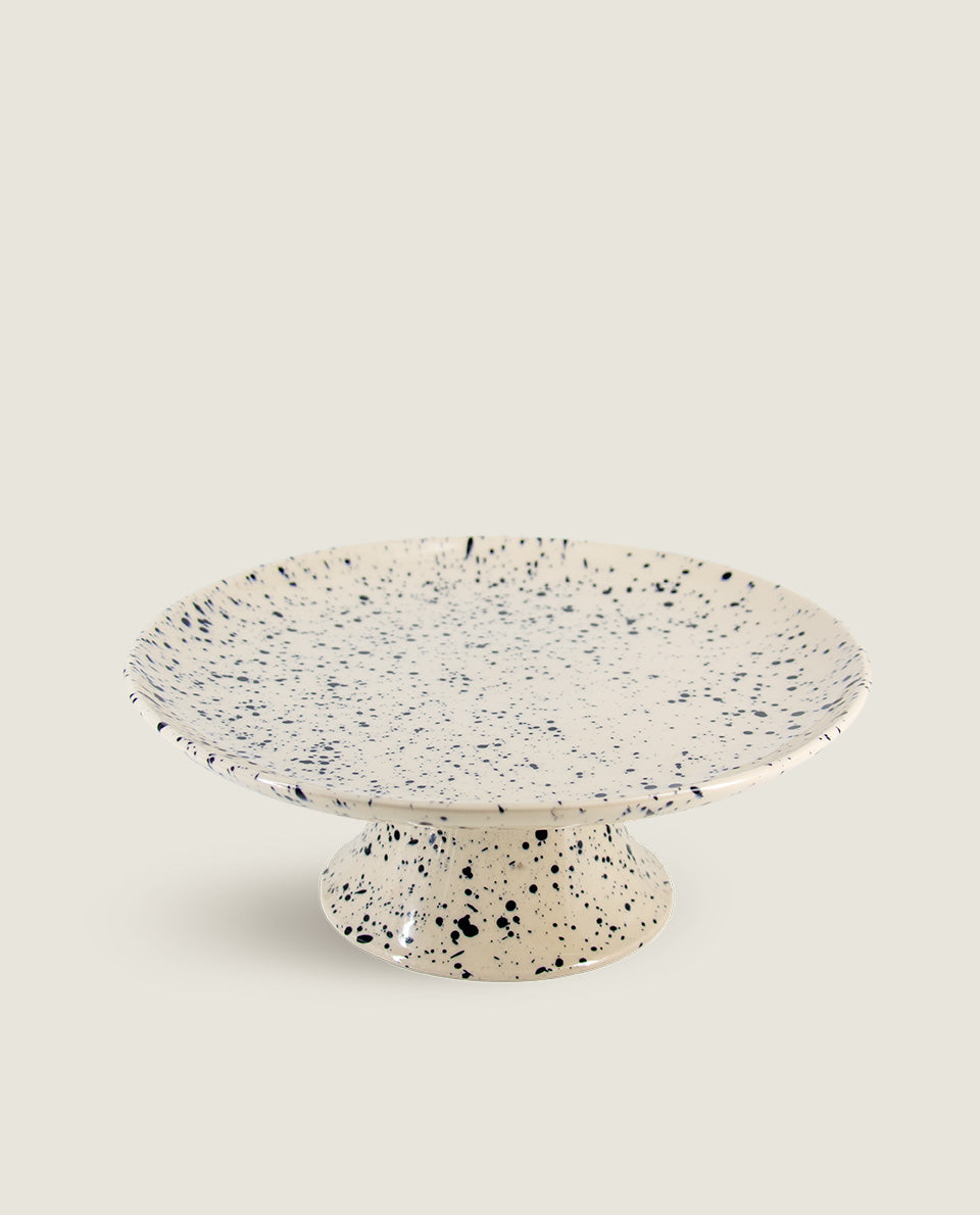 Black speckled cake stand Ketti