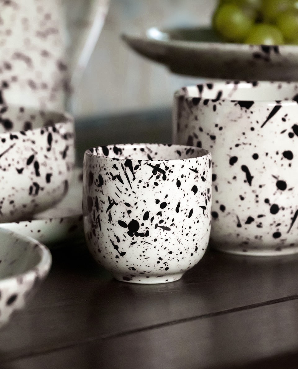 Black speckled espresso cup Ketti
