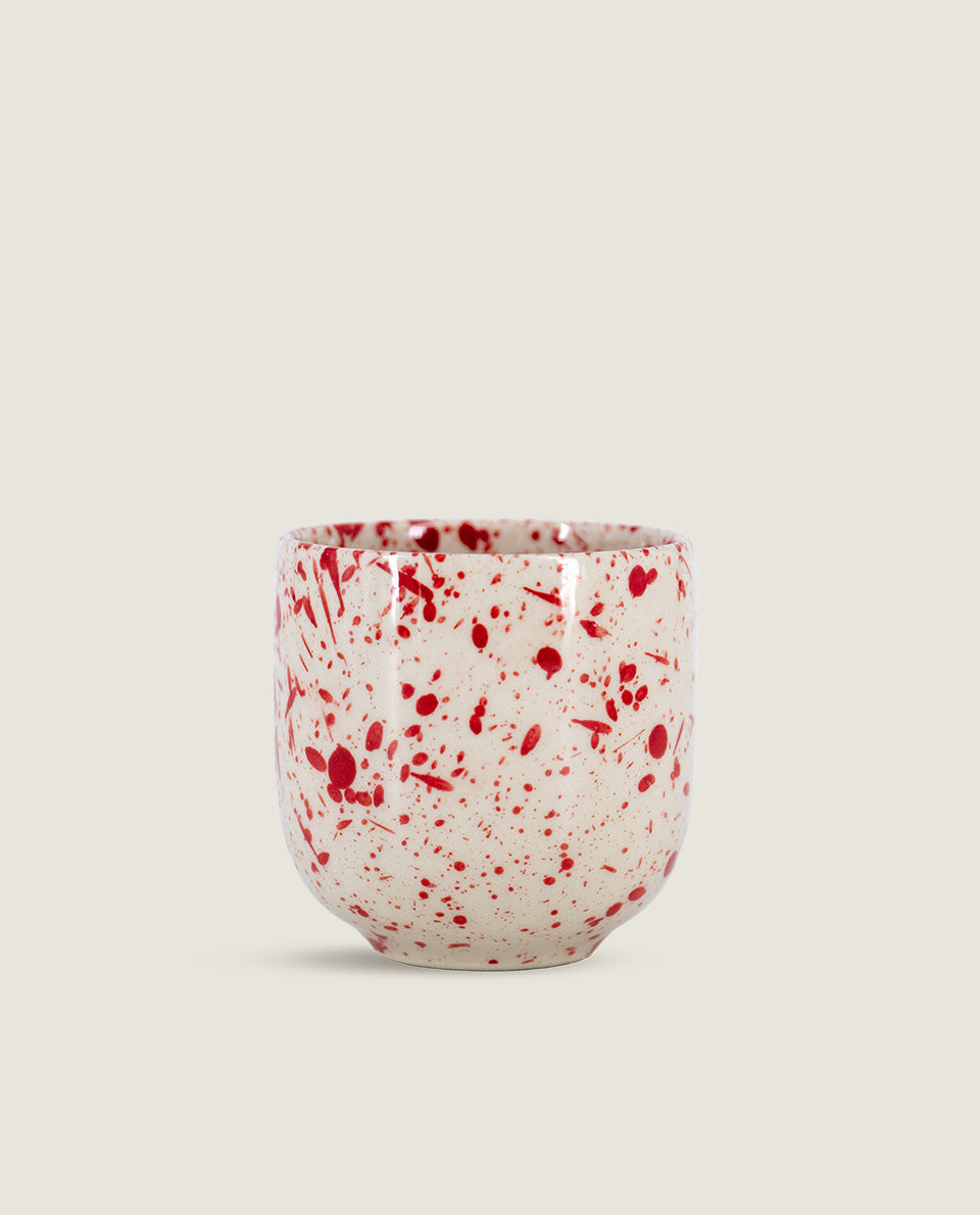 Red speckled espresso cup Ketti