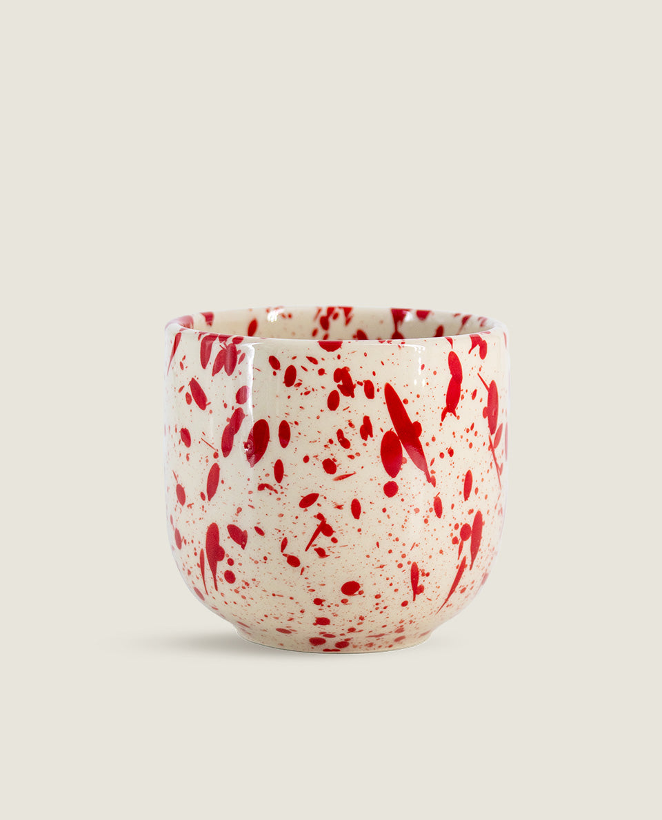 Red speckled mug Ketti