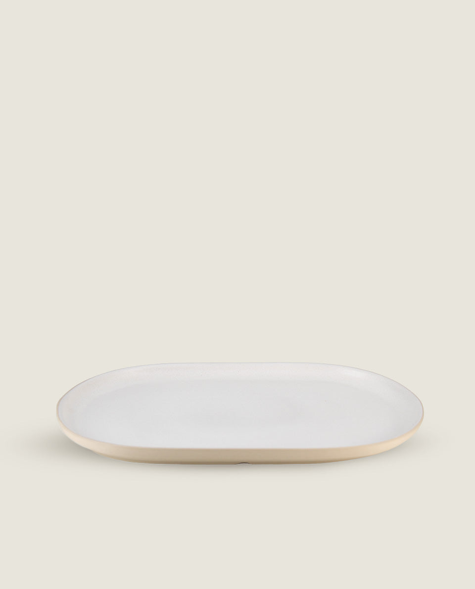 Platter Klack matte white