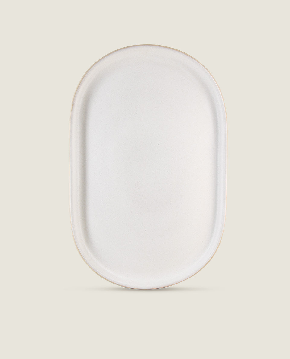 Platter Klack matte white